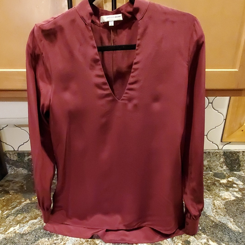 Lavender Brown Blouse